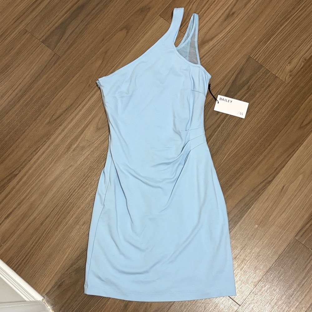 Bailey 44 Light Blue One-Shoulder Bodycon Dress